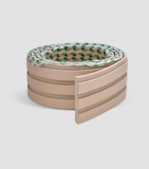 Painel Ripado Play Creme 10 CM X 1 CM - Rolo com 2,5M - Coleção Meu Rodapé