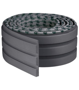 Painel Ripado Play Grafite 10 CM X 1 CM - Rolo com 10M - Coleção Meu Rodapé