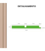 Painel Ripado Play Plus Creme 10 CM X 1 CM - Rolo com 10M - Coleção Meu Rodapé