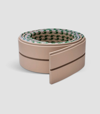 Painel Ripado Play Plus Creme 10 CM X 1 CM - Rolo com 10M - Coleção Meu Rodapé