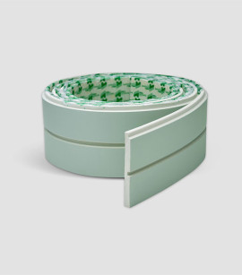 Painel Ripado Play Plus Verde 10 CM X 1 CM - Rolo com 2,5M - Coleção Meu Rodapé