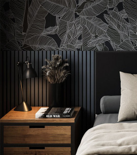 Painel Ripado Urban Blue 10 CM X 1 CM - Rolo com 2,5M - Coleção Meu Rodapé