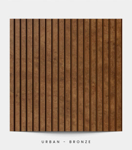 Painel Ripado Urban Bronze 10 CM X 1 CM - Rolo com 2,5M - Coleção Meu Rodapé