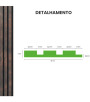 Painel Ripado Urban Corten 10 CM X 1 CM - Rolo com 10M - Coleção Meu Rodapé