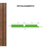Painel Ripado Urban Plus Bronze 10 CM X 1 CM - Rolo com 2,5M - Coleção Meu Rodapé