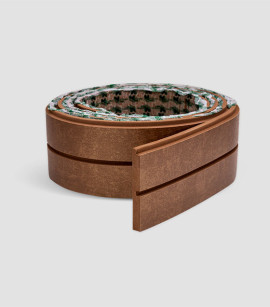 Painel Ripado Urban Plus Bronze 10 CM X 1 CM - Rolo com 2,5M - Coleção Meu Rodapé