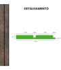 Painel Ripado Urban Plus Corten10 CM X 1 CM - Rolo com 2,5M - Coleção Meu Rodapé