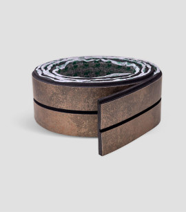 Painel Ripado Urban Plus Corten10 CM X 1 CM - Rolo com 2,5M - Coleção Meu Rodapé