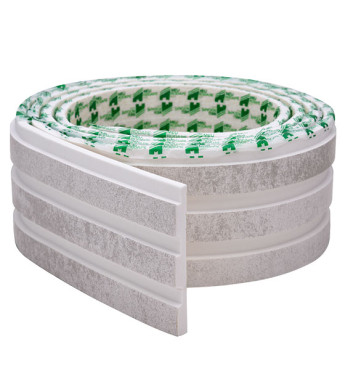 Painel Ripado Urban White 10 CM X 1 CM - Rolo com 2,5M - Coleção Meu Rodapé