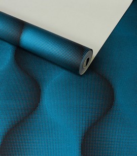 PÁG. 31 - Papel de Parede 3D Ondulado - Importado Lavável - Coleção Lord II (Azul)