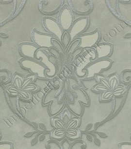 PÁG. 11 - Papel de Parede Adamascado Bege Claro Acinzentado - Coleção Florence - Vinílico Lavável (Com brilho)