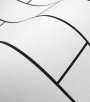 PÁG. 71 - Papel de Parede Azulejo Branco e Preto Leve Brilho - Coleção Infinity G - Vinílico Importado