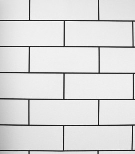 PÁG. 71 - Papel de Parede Azulejo Branco e Preto Leve Brilho - Coleção Infinity G - Vinílico Importado