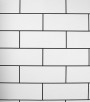 PÁG. 71 - Papel de Parede Azulejo Branco e Preto Leve Brilho - Coleção Infinity G - Vinílico Importado