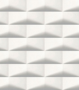 Papel de Parede Azulejo de Metrô Cinza Claro - Coleção Stone Age - Vinílico Importado