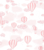 PÁG. 00 - Papel de Parede Balões Rosa - Coleção Sonhos Bobinex - Vinílico Importado