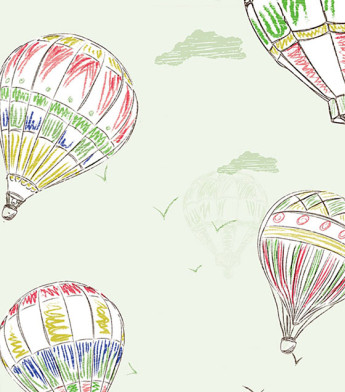 PÁG. 16 - Papel de Parede Balão Verde e Colorido - Coleção Hello Kids - Vinílico Importado