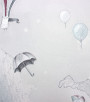 PÁG. 43 - Papel de Parede Balões e Nuvens Cinza - Coleção Valence - Vinílico Importado