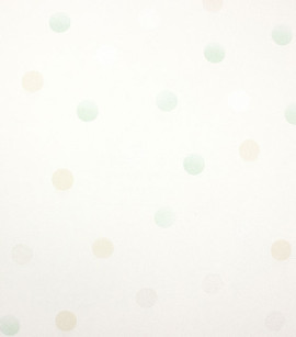 PÁG. 41 - Papel de Parede Bolinhas Verde Menta e Bege com Brilho - Coleção Mundo - Vinílico Importado