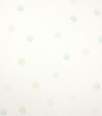 PÁG. 41 - Papel de Parede Bolinhas Verde Menta e Bege com Brilho - Coleção Mundo - Vinílico Importado