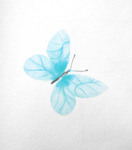 PÁG. 44 - Papel de Parede Borboletas Azul e Branco - Coleção Bambine - Vinílico Importado