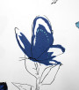PÁG. 60 - Papel de Parede Borboletas Tons de Azul - Coleção Valence - Vinilizado Importado