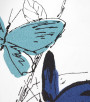 PÁG. 60 - Papel de Parede Borboletas Tons de Azul - Coleção Valence - Vinilizado Importado
