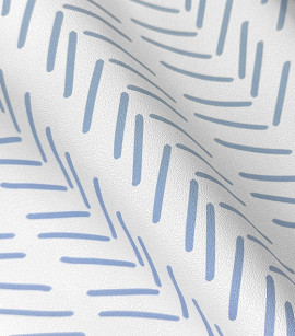 PÁG. 60 - Papel de Parede Chevron Azul - Coleção Revoada Bobinex - Vinílico Importado