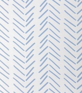 PÁG. 60 - Papel de Parede Chevron Azul - Coleção Revoada Bobinex - Vinílico Importado