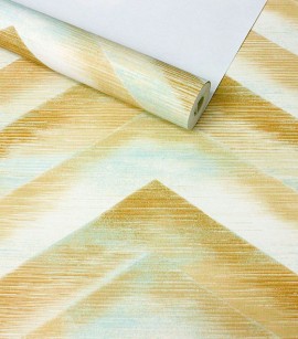 PÁG. 17 - Papel de Parede Chevron - Coleção Trinity Império - Lavável (Bege Escuro)
