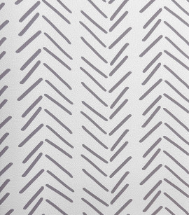 PÁG. 62 - Papel de Parede Chevron Cinza - Coleção Revoada Bobinex - Vinílico Importado