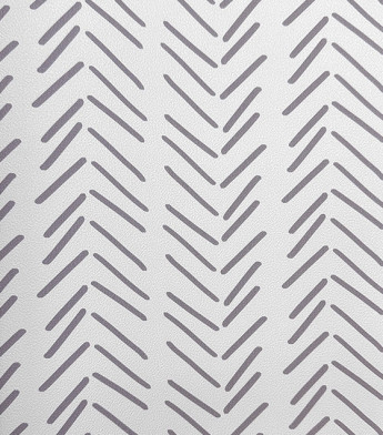 PÁG. 62 - Papel de Parede Chevron Cinza - Coleção Revoada Bobinex - Vinílico Importado