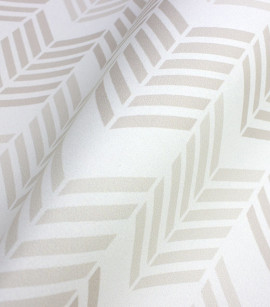 PÁG. 37 - Papel de Parede Chevron Greige - Coleção Bambine - Vinílico Importado