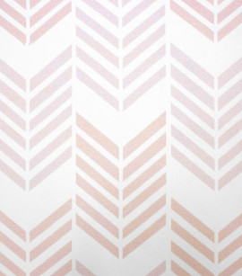 PÁG. 41 - Papel de Parede Chevron Rosa - Coleção Bambine - Vinílico Importado