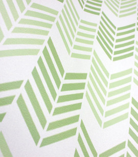 PÁG. 39 - Papel de Parede Chevron Verde - Coleção Bambine - Vinílico Importado
