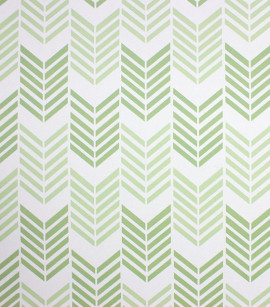 PÁG. 39 - Papel de Parede Chevron Verde - Coleção Bambine - Vinílico Importado