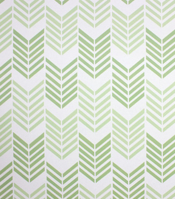 PÁG. 39 - Papel de Parede Chevron Verde - Coleção Bambine - Vinílico Importado