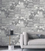 PÁG. 67 - Papel de Parede Cidade Preto e Branco - Coleção Infinity G - Vinílico Importado