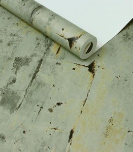 PÁG. 06 - Papel de Parede Cimento Queimado - Coleção Trinity - Lavável (Bege Escuro)