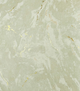 PÁG. 65 - Papel de Parede Cimento Queimado Bege Escuro com Brilho Dourado - Coleção White Swan - Vinílico Importado