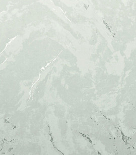 PÁG. 68 - Papel de Parede Cimento Queimado Cinza Claro com Brilho Prata - Coleção White Swan - Vinílico Importado