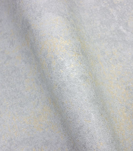 PÁG. 11 - Papel de Parede Cimento Queimado Cinza e Dourado Brilho - Coleção Entre Linhas - Vinílico Importado