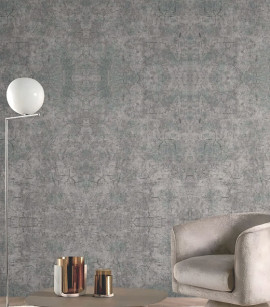 PÁG. 41 - Papel de Parede Cimento Queimado Tons de Cinza - Coleção Entre Linhas - Vinílico Importado