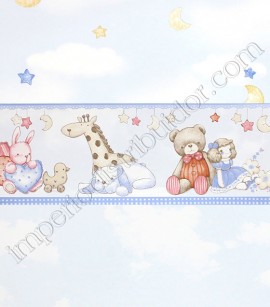 PÁG. 56 - Papel de Parede Infantil Vinílico All Kids - Nuvens (Azul Claro)