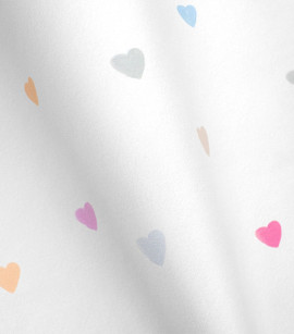 PÁG. 20 - Papel de Parede Corações Coloridos - Coleção Bambine - Vinílico Importado