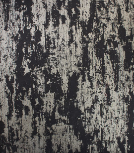 PÁG. 34 - Papel de Parede Efeito Manchado Preto e Champanhe Brilho - Coleção Entre Linhas - Vinílico Importado