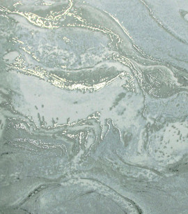 PÁG. 43 - Papel de Parede Efeito Mármore Cinza com Brilho Metálico - Coleção White Swan - Vinílico Importado