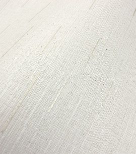 PÁG. 26 - Papel de Parede Efeito Tecido Bege Claro Brilho - Coleção Metropolis 3 - Vinilico Importado