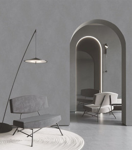 PÁG. 22 - Papel de Parede Efeito Tecido Cinza Leve Brilho - Coleção Casa - Vinílico Importado