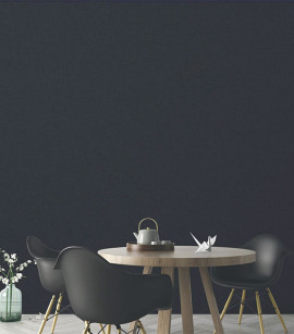 PÁG. 26 - Papel de Parede Efeito Tecido Cinza Chumbo Brilho Glitter - Coleção Casa - Vinílico Importado